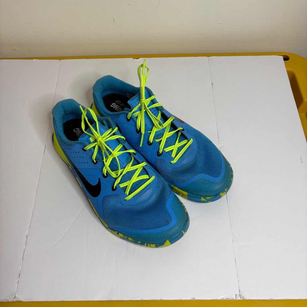 Nike Metcon‎ 2 Women Training Shoes Blue Lagoon Volt Size 10